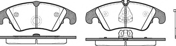 1304.10 Remsa Колодка торм. AUDI A4 Allroad (8KH) (04/09-) передн. (пр-во REMSA)