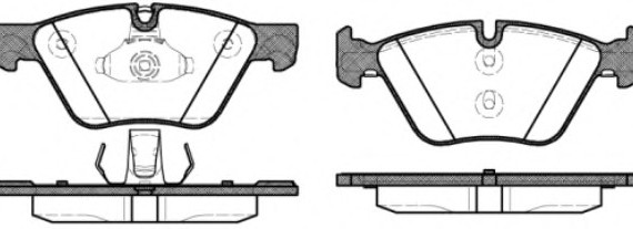 1052.30 Remsa Колодка гальм. BMW 5 SERIE (F10) (F11) (2010-) передн. (пр-во REMSA)