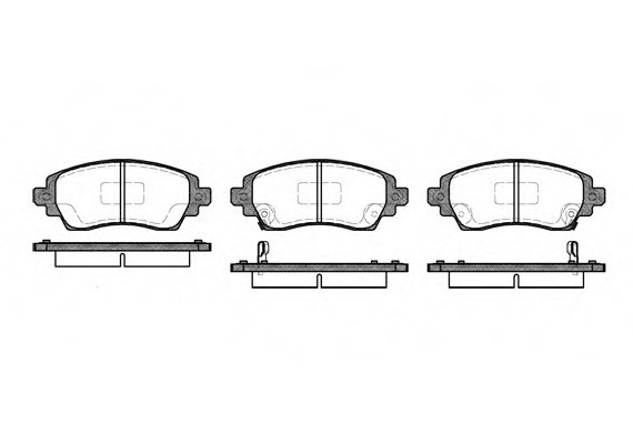 0716.02 Remsa Колодка торм. TOYOTA COROLLA 1.6I 16V 00.02- передн. (пр-во REMSA)