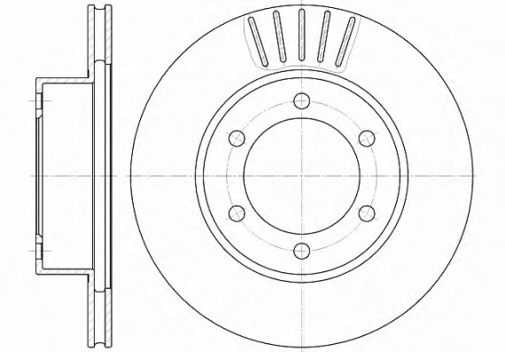 6562.10 Remsa Диск тормозной TOYOTA 4-RUNNER, LAND CRUISER передн. (пр-во REMSA)