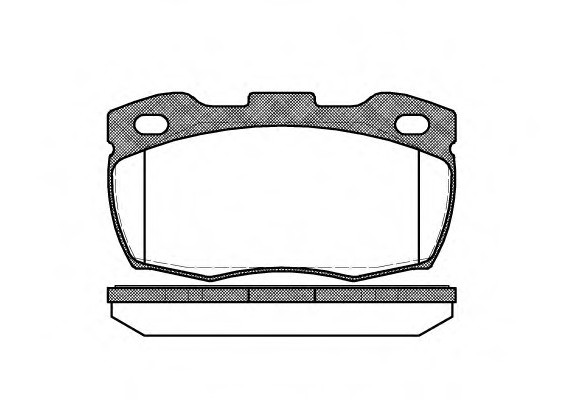 0266.10 Remsa Колодка торм. LANDROVER DEFENDER 2.4 TD4 07- передн. (пр-во REMSA)