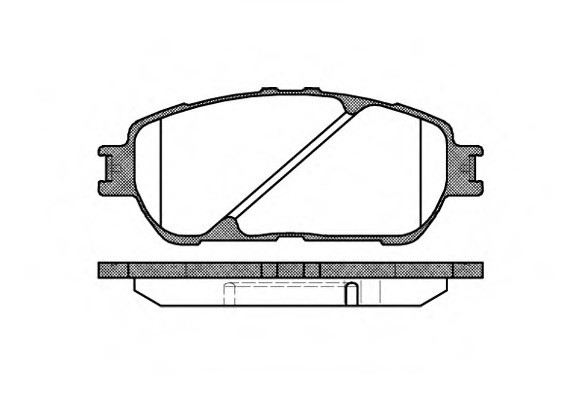 0898.00 Remsa Колодка торм. TOYOTA CAMRY 2.4I 16V 01.11- передн. (пр-во REMSA)