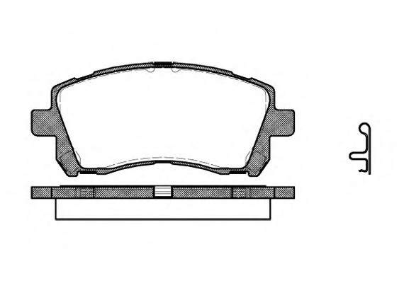 0655.02 Remsa Колодка гальм. SUBARU FORESTER (SF), IMPREZA передн. (пр-во REMSA)