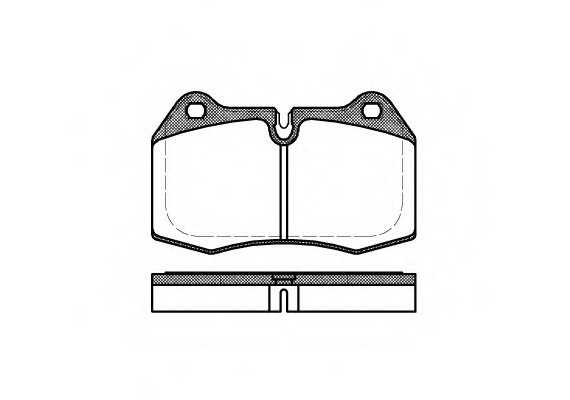 0441.00 Remsa Колодка гальм. BMW 5 (E34), 7 (E38), 8 (E31) передн. (пр-во REMSA)