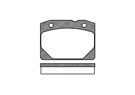 0080.00 Remsa Колодка гальм. LADA 1200-1600-84, 2101-2107 передн. (пр-во REMSA)