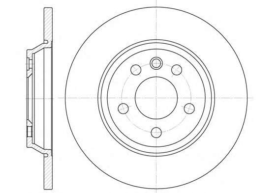 6659.00 Remsa Диск тормозной FORD GALAXY (WGR)(11/95-04/06) задн. (пр-во REMSA)