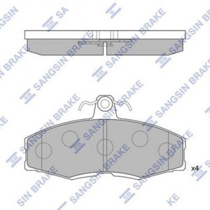 SP1028 Hi-Q (SANGSIN BRAKE) Колодка торм. HYUNDAI PONY EXCEL FORD SIERRA HB (пр-во SANGSIN)