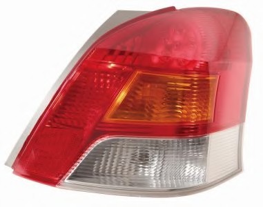 212-19T3R-LD-UE DEPO (Тайвань) Фонарь задний правый, без патрона, оранж/красный, LED, 1/09- DEPO