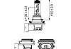 12360B1 PHILIPS (Япония) Лампа накаливания H8 12V 35W PGJ19-1 1шт blister (пр-во Philips) (фото 3)