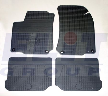 KHD 211 379 SS ELIT  VW GO4 Резиновые коврики, к-т 4 шт, с маленьким отв.фиксации ELIT
