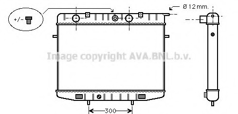 OL 2175 AVA COOLING OPEL FRONTERA 9/91- Радиатор 2.0i 8V [OE. 1300119 - 91190255] AVA