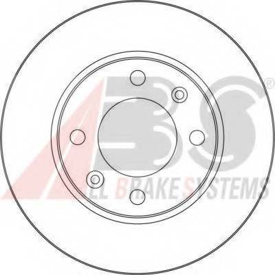 17357 ABS Диск тормозной CITROEN/PEUGEOT C2/C3/XSARA/307 задн. (пр-во ABS)