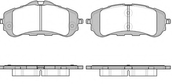 Колодка торм. PEUGEOT 308 II 1.2-1.6 2013- передн. (пр-во REMSA) 1559.00