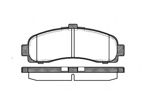 0431.10 Remsa Колодка гальм. NISSAN MICRA (K11) 02.1998 - передн. (пр-во REMSA)