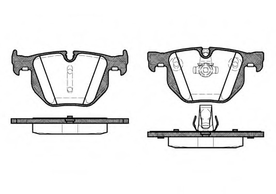0381.60 Remsa Колодка торм. BMW 325, 330,335 (E90-93) 05- задн. (пр-во REMSA)