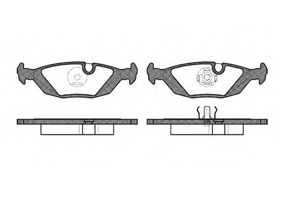 0155.00 Remsa Колодка гальм. BMW 3 (E30), 5 (E28), 6 (E24) задн. (пр-во REMSA)
