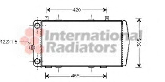76002004 Van Wezel Радиатор охлаждения SKODA FELICIA (6U) (94-) (пр-во Van Wezel)