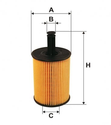 WL7296 WIX-FILTRON Фильтр масляный FABIA, GOLF WL7296/OE650/1 (пр-во WIX-Filtron)