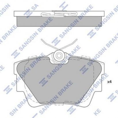 SP1742 Hi-Q (SANGSIN BRAKE) Колодка торм. OPEL VIVARO BOX (F7) 01- R задн. (пр-во SANGSIN)