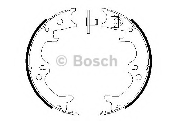 0 986 487 680 BOSCH Комплект тормозных колодок, стояночная тормозная система BOSCH