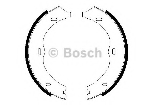 0 986 487 718 BOSCH Комплект тормозных колодок, стояночная тормозная система BOSCH