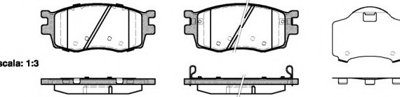 1208.02 Remsa Колодка торм. HYUNDAI ACCENT, KIA RIO II передн. (пр-во REMSA)