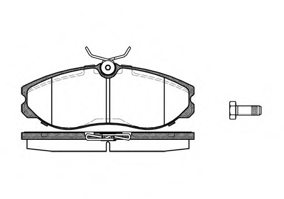 0462.00 Remsa Колодка торм. NISSAN TERRANO II, VANETTE передн. (пр-во REMSA)