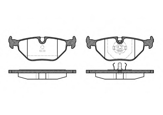 0265.00 Remsa Колодка торм. BMW 3 (E30,E36), 5 (E28,E34) задн. (пр-во REMSA)