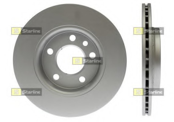PB 20167C Starline Диск гальмівний пофарбований (антикорозійна обробка) STARLINE