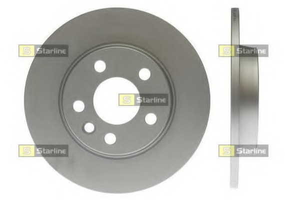 PB 1372C Starline Диск гальмівний пофарбований (антикорозійна обробка) STARLINE