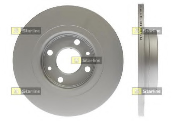 PB 1663C Starline Диск тормозной окрашенный (антикорозионная обработка) STARLINE