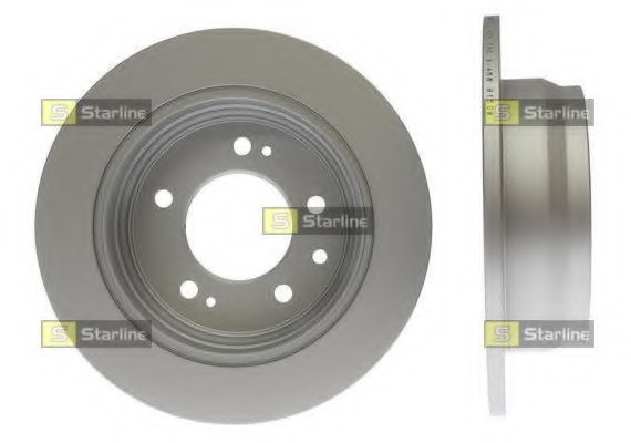 PB 1747C Starline Диск гальмівний пофарбований (антикорозійна обробка) STARLINE