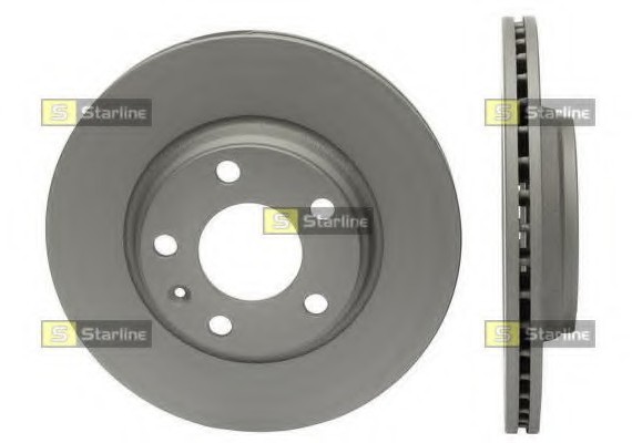 PB 2485C Starline Диск гальмівний пофарбований (антикорозійна обробка) STARLINE