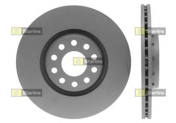 PB 2919C Starline Диск тормозной окрашенный (антикорозионная обработка) STARLINE