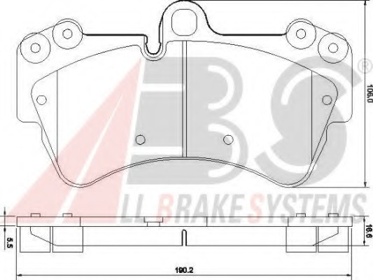 37391 ABS Колодка гальм. PORSCHE/ VW CAYENNE/TOUAREG передн. (пр-во ABS)