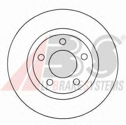 16877 ABS Диск тормозной AUDI/VW A4/A8/PASSAT передн. вент. (пр-во ABS)