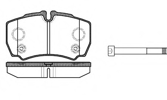 0849.10 Remsa Колодка торм. FORD TRANSIT 2.2 2.4 07/06- задн. (пр-во REMSA)