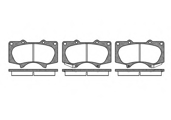 0988.00 Remsa Колодка торм. TOYOTA LAND CRUISER (J12) передн. (пр-во REMSA)