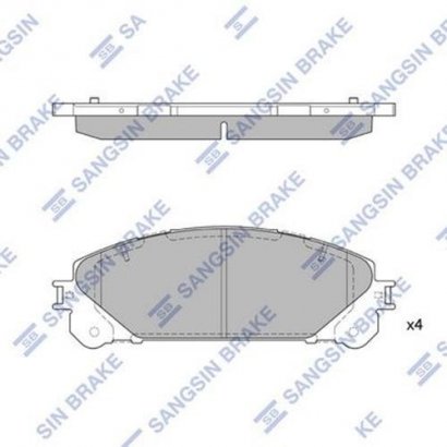 SP2137 Hi-Q (SANGSIN BRAKE) Колодка гальм. LEXUS RX350, RX450H 10 - передн. (пр-во SANGSIN)