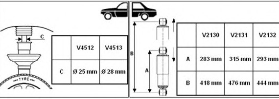 V2132 MONROE (Бельгия) Амортизатор подв. FIAT DUCATO задн. VAN-MAGNUM (пр-во Monroe)