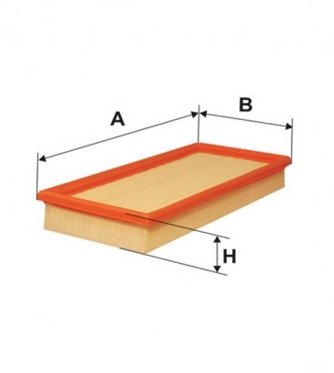 WA6162 WIX-FILTRON Фільтр повітряний AUDI 80 WA6162/AP003 (пр-во WIX-Filtron UA)