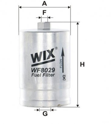 WF8029 WIX-FILTRON Фільтр топл. PEUGEOT, VOLVO WF8029/PP827 (пр-во WIX-Filtron)