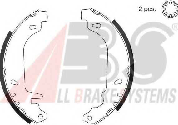 8135 ABS Колодка торм. барабан. RENAULT 5.21/CLIO задн. (пр-во ABS)