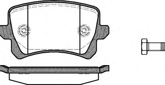 1342.00 Remsa Колодка торм. AUDI Q3, VW PASSAT, TIGUAN задн. (пр-во REMSA)