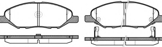 1293.02 Remsa Колодка гальм. NISSAN TIIDA 1.5-1.8 07 - передн. (пр-во REMSA)