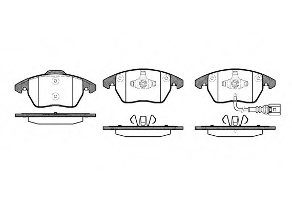 1030.01 Remsa Колодка торм. AUDI A3, SEAT, SKODA, VW передн. (пр-во REMSA)