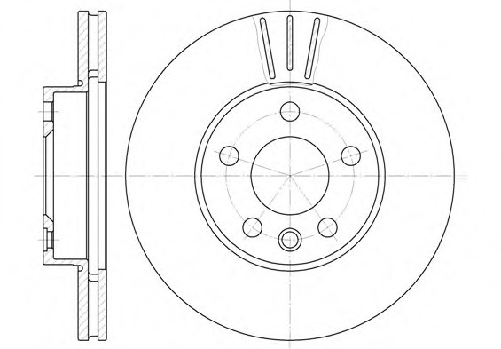 6496.10 Remsa Диск гальмівний FORD, SEAT, VW, передн., вент. (пр-во REMSA)