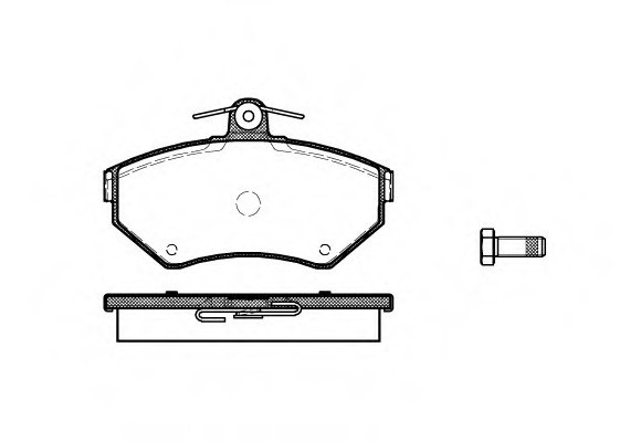 0631.10 Remsa Колодка торм. AUDI A4,VW PASSAT (3B2) передн. (пр-во REMSA)