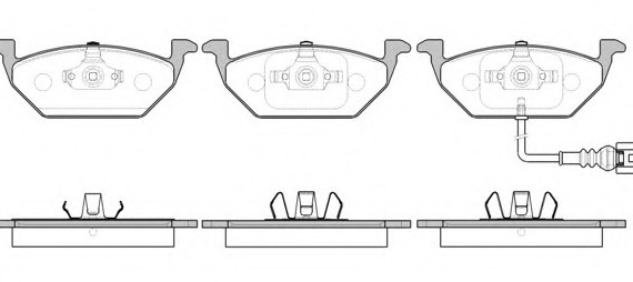 0633.41 Remsa Колодка торм. AUDI A3, SEAT, SKODA,VW передн. (пр-во REMSA)