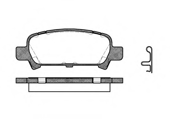 0729.02 Remsa Колодка торм. SUBARU FORESTER, IMPREZA, задн. (пр-во REMSA)